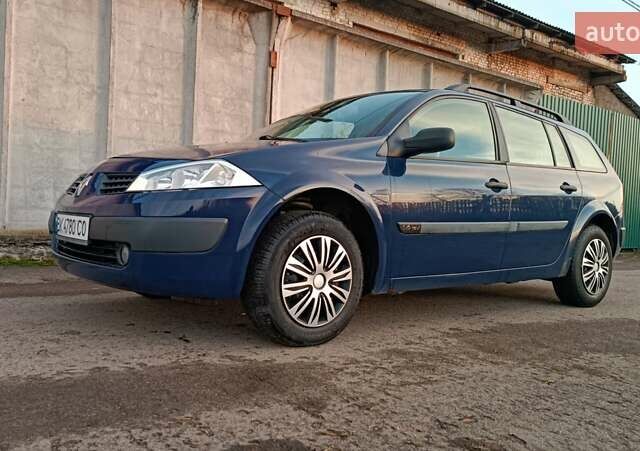 Синий Рено Меган, объемом двигателя 1.6 л и пробегом 205 тыс. км за 3650 $, фото 24 на Automoto.ua
