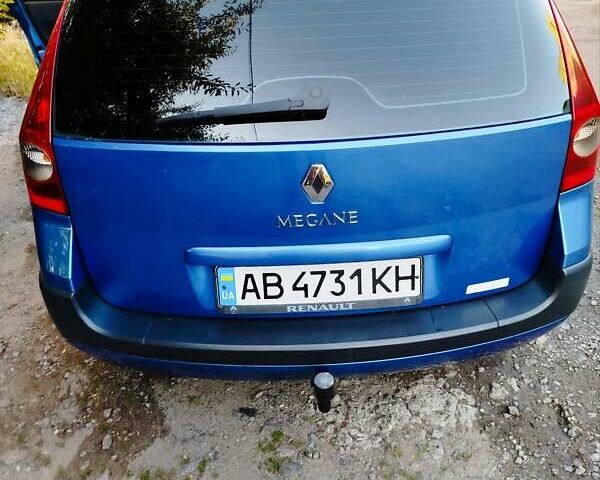 Синий Рено Меган, объемом двигателя 1.6 л и пробегом 227 тыс. км за 5500 $, фото 2 на Automoto.ua