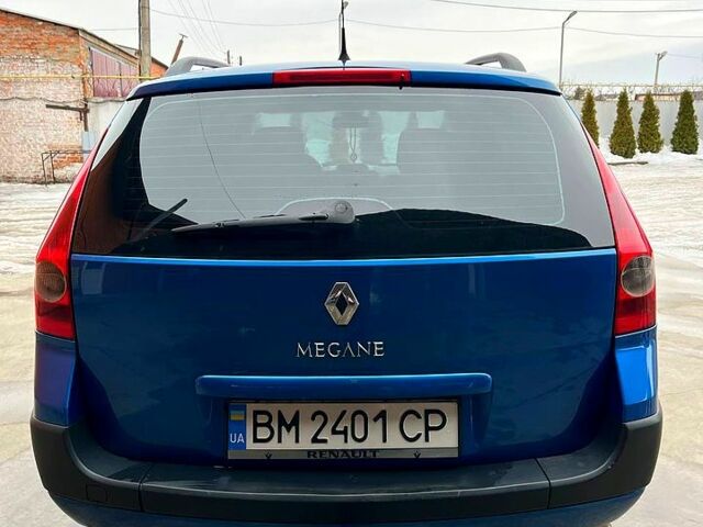 Синий Рено Меган, объемом двигателя 1.6 л и пробегом 216 тыс. км за 4850 $, фото 2 на Automoto.ua
