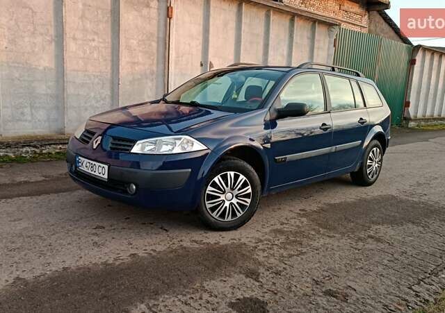 Синий Рено Меган, объемом двигателя 1.6 л и пробегом 205 тыс. км за 3650 $, фото 8 на Automoto.ua