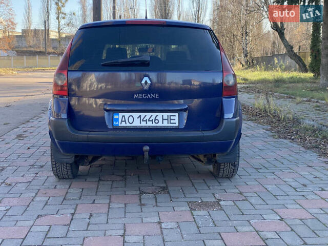 Синий Рено Меган, объемом двигателя 1.5 л и пробегом 304 тыс. км за 3900 $, фото 5 на Automoto.ua