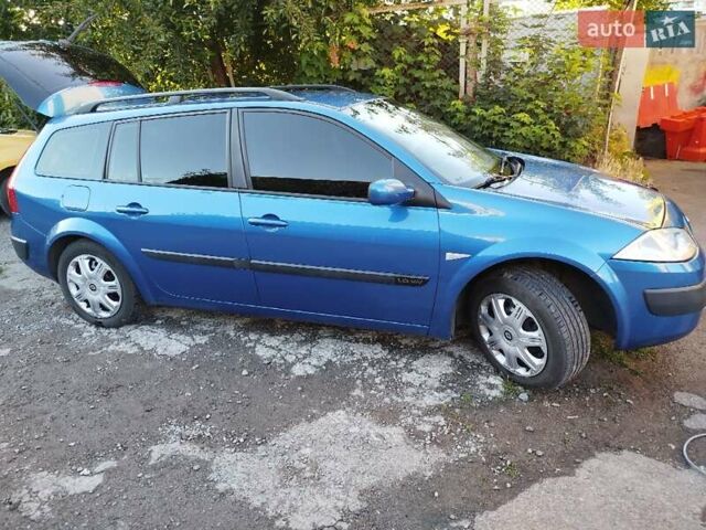 Синий Рено Меган, объемом двигателя 1.6 л и пробегом 227 тыс. км за 5500 $, фото 7 на Automoto.ua