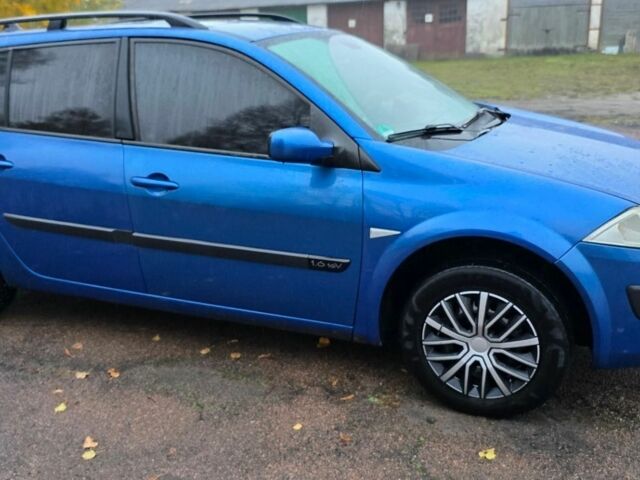 Синий Рено Меган, объемом двигателя 1.6 л и пробегом 217 тыс. км за 3500 $, фото 2 на Automoto.ua