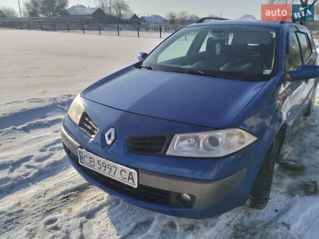 Синий Рено Меган, объемом двигателя 1.6 л и пробегом 337 тыс. км за 4500 $, фото 4 на Automoto.ua