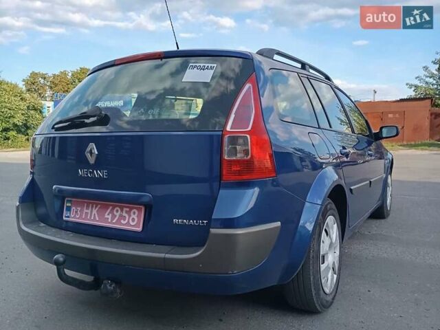 Рено Меган 2006 у Сумах на Automoto.ua Синій Рено Меган, об'ємом двигуна 1.6 л та пробігом 163 тис. км за 5200 $, фото 15 на Automoto.ua