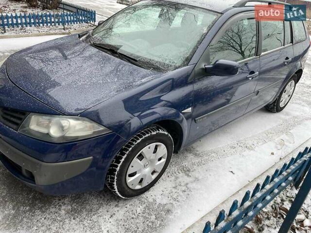 Синий Рено Меган, объемом двигателя 1.39 л и пробегом 230 тыс. км за 4500 $, фото 2 на Automoto.ua