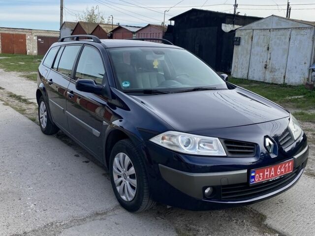 Синий Рено Меган, объемом двигателя 1.6 л и пробегом 229 тыс. км за 4850 $, фото 1 на Automoto.ua