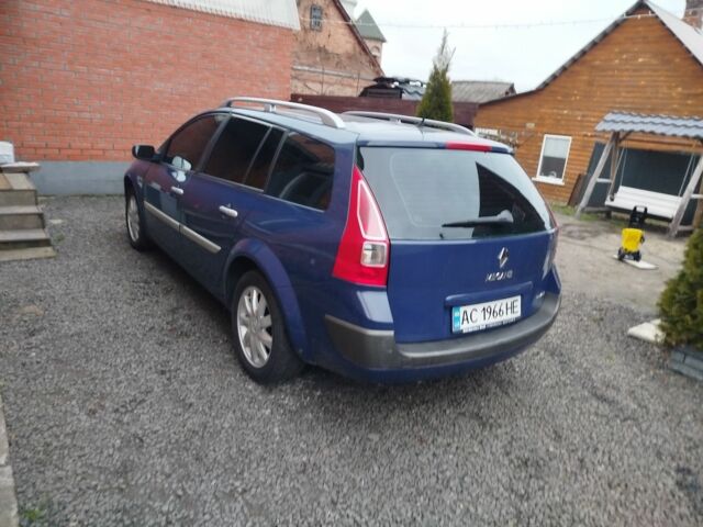 Синий Рено Меган, объемом двигателя 1.6 л и пробегом 203 тыс. км за 5800 $, фото 3 на Automoto.ua