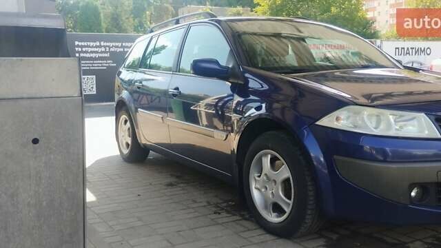 Синий Рено Меган, объемом двигателя 1.6 л и пробегом 245 тыс. км за 4500 $, фото 3 на Automoto.ua