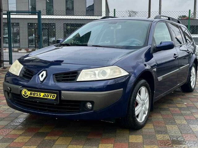 Синий Рено Меган, объемом двигателя 1.6 л и пробегом 227 тыс. км за 4800 $, фото 2 на Automoto.ua