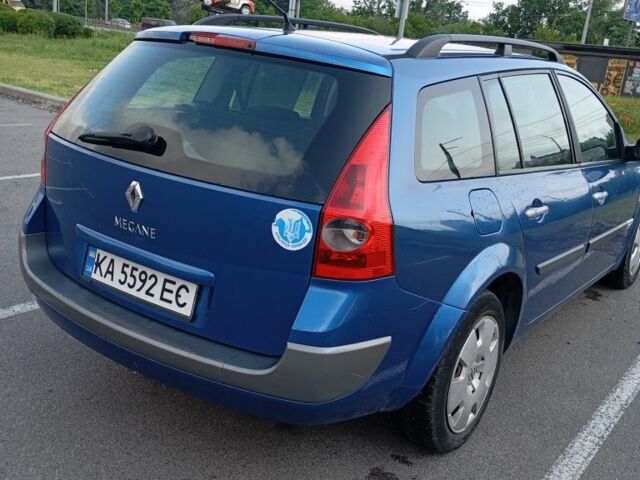 Синій Рено Меган, об'ємом двигуна 2 л та пробігом 163 тис. км за 4600 $, фото 1 на Automoto.ua