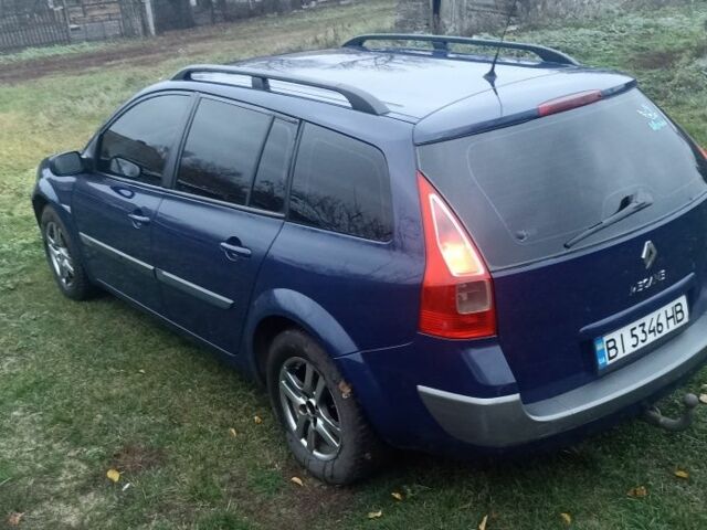 Синий Рено Меган, объемом двигателя 1.9 л и пробегом 445 тыс. км за 4650 $, фото 5 на Automoto.ua