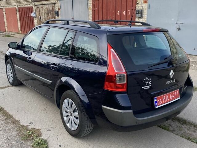 Синий Рено Меган, объемом двигателя 1.6 л и пробегом 229 тыс. км за 4850 $, фото 4 на Automoto.ua