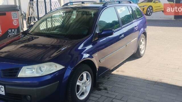 Синий Рено Меган, объемом двигателя 1.6 л и пробегом 245 тыс. км за 4500 $, фото 1 на Automoto.ua
