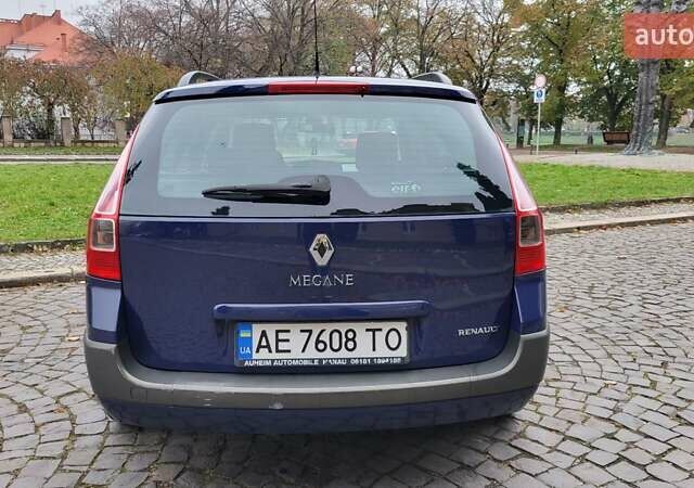 Синій Рено Меган, об'ємом двигуна 1.6 л та пробігом 249 тис. км за 5550 $, фото 4 на Automoto.ua