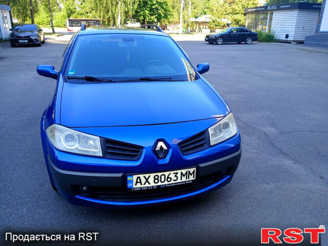Синий Рено Меган, объемом двигателя 1.6 л и пробегом 161 тыс. км за 5500 $, фото 1 на Automoto.ua