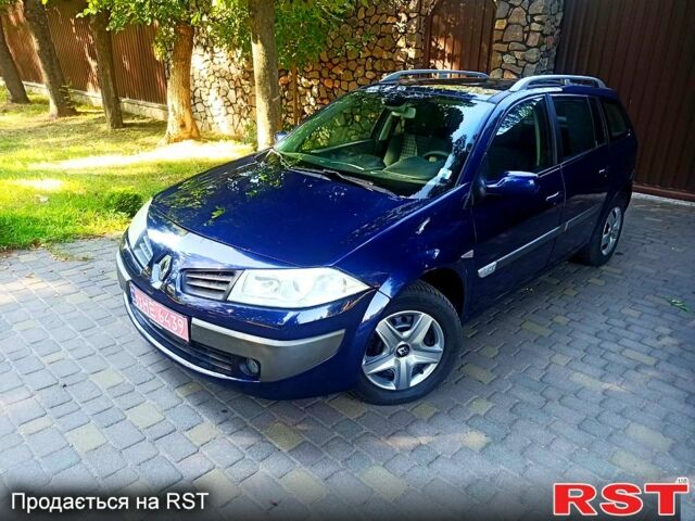 Синий Рено Меган, объемом двигателя 1.6 л и пробегом 212 тыс. км за 5600 $, фото 2 на Automoto.ua