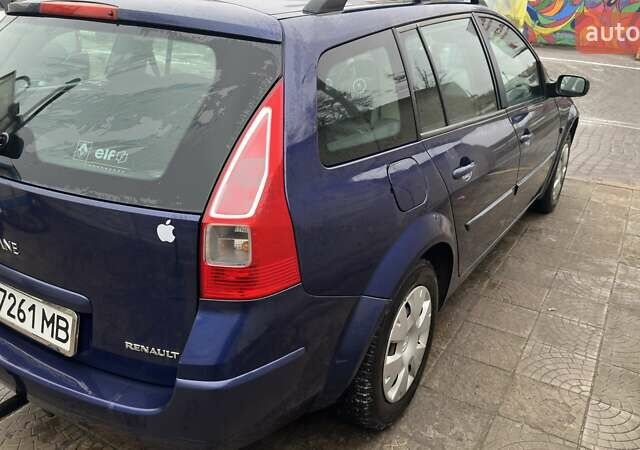Синий Рено Меган, объемом двигателя 1.6 л и пробегом 223 тыс. км за 5500 $, фото 3 на Automoto.ua