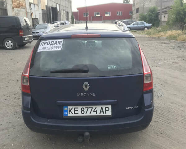 Синий Рено Меган, объемом двигателя 1.6 л и пробегом 280 тыс. км за 4700 $, фото 7 на Automoto.ua
