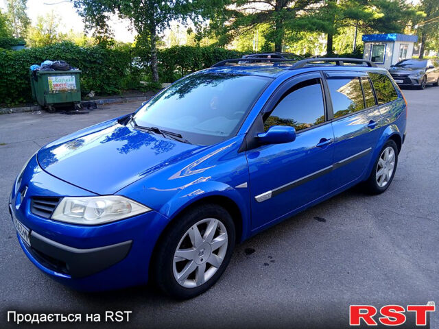 Синий Рено Меган, объемом двигателя 1.6 л и пробегом 161 тыс. км за 5500 $, фото 2 на Automoto.ua