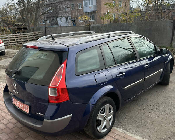 Синий Рено Меган, объемом двигателя 1.6 л и пробегом 213 тыс. км за 5350 $, фото 4 на Automoto.ua