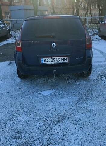 Синий Рено Меган, объемом двигателя 1.46 л и пробегом 224 тыс. км за 6100 $, фото 6 на Automoto.ua