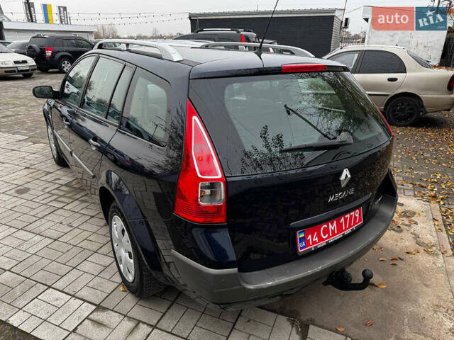 Синий Рено Меган, объемом двигателя 1.6 л и пробегом 184 тыс. км за 5500 $, фото 2 на Automoto.ua