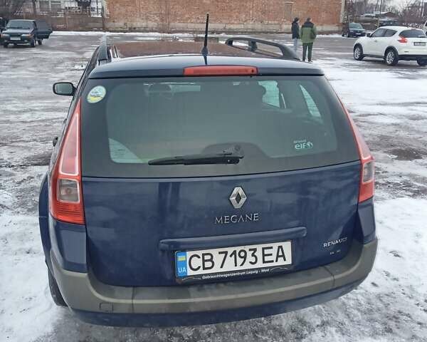 Синий Рено Меган, объемом двигателя 1.6 л и пробегом 180 тыс. км за 5600 $, фото 1 на Automoto.ua