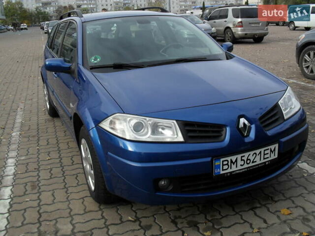 Рено Меган 2007 в Сумах на Automoto.ua Синий Рено Меган, объемом двигателя 1.6 л и пробегом 194 тыс. км за 5700 $, фото 2 на Automoto.ua