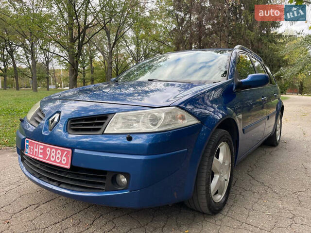 Синий Рено Меган, объемом двигателя 1.6 л и пробегом 261 тыс. км за 4799 $, фото 1 на Automoto.ua