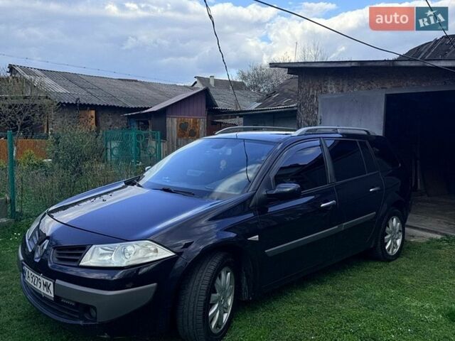 Синий Рено Меган, объемом двигателя 2 л и пробегом 162 тыс. км за 6000 $, фото 1 на Automoto.ua