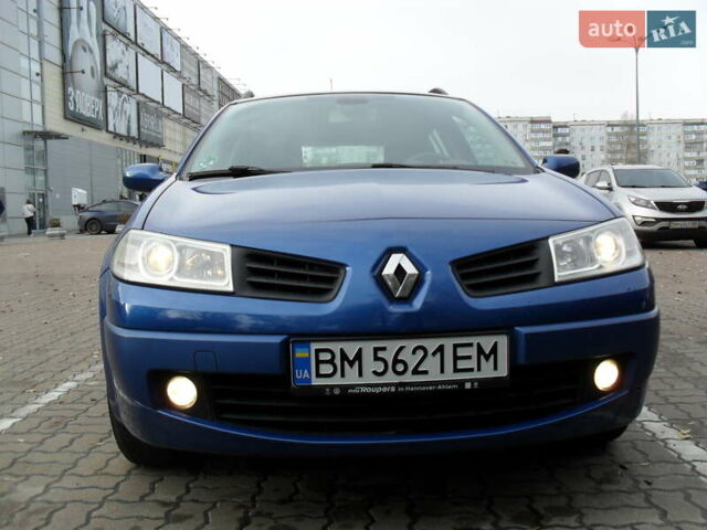 Рено Меган 2007 в Сумах на Automoto.ua Синий Рено Меган, объемом двигателя 1.6 л и пробегом 194 тыс. км за 5700 $, фото 1 на Automoto.ua