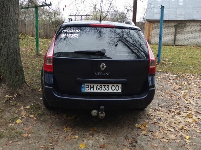 Синий Рено Меган, объемом двигателя 1.5 л и пробегом 390 тыс. км за 4800 $, фото 4 на Automoto.ua