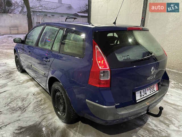 Синий Рено Меган, объемом двигателя 1.6 л и пробегом 206 тыс. км за 3999 $, фото 3 на Automoto.ua