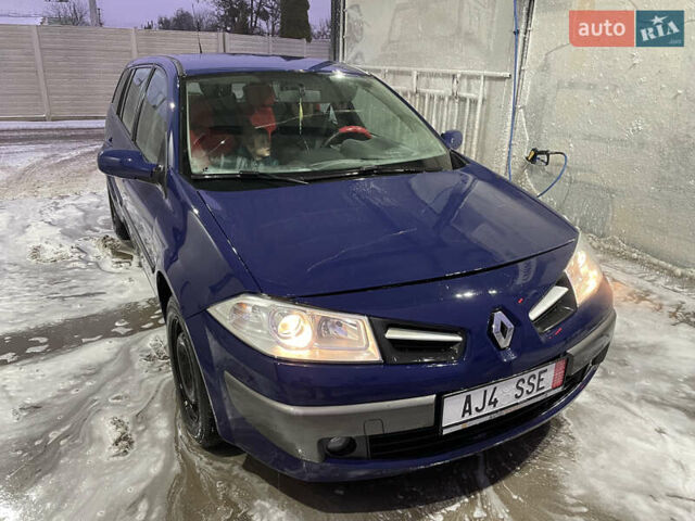 Синий Рено Меган, объемом двигателя 1.6 л и пробегом 206 тыс. км за 3999 $, фото 1 на Automoto.ua