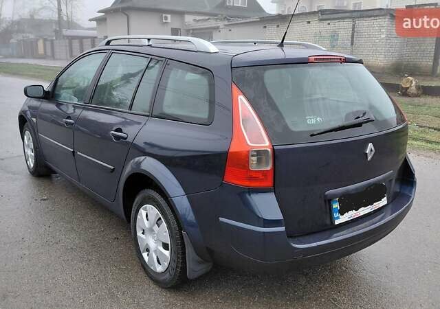 Синий Рено Меган, объемом двигателя 1.5 л и пробегом 244 тыс. км за 4900 $, фото 6 на Automoto.ua