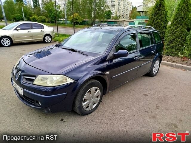 Синий Рено Меган, объемом двигателя 1.6 л и пробегом 420 тыс. км за 4500 $, фото 3 на Automoto.ua