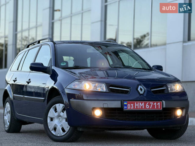 Рено Меган 2009 у Белой Церкве на Automoto.ua Синій Рено Меган, об'ємом двигуна 1.6 л та пробігом 202 тис. км за 5500 $, фото 2 на Automoto.ua