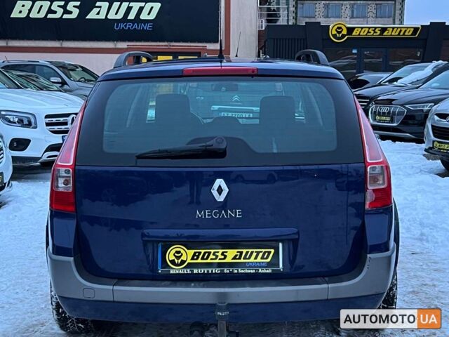 Синий Рено Меган, объемом двигателя 1.6 л и пробегом 161 тыс. км за 5899 $, фото 4 на Automoto.ua