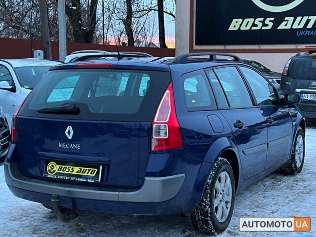 Синий Рено Меган, объемом двигателя 1.6 л и пробегом 161 тыс. км за 5899 $, фото 3 на Automoto.ua