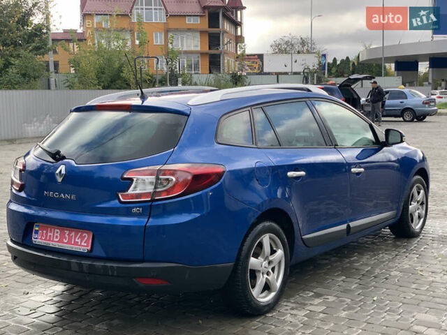 Синий Рено Меган, объемом двигателя 1.5 л и пробегом 219 тыс. км за 6950 $, фото 4 на Automoto.ua