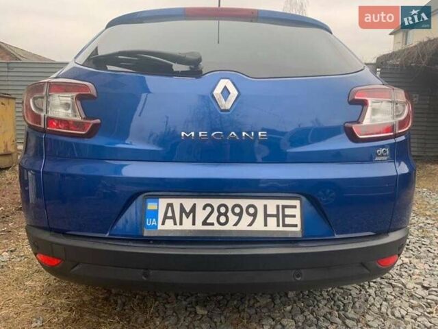 Синий Рено Меган, объемом двигателя 1.5 л и пробегом 290 тыс. км за 8850 $, фото 4 на Automoto.ua
