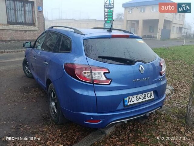 Синий Рено Меган, объемом двигателя 1.46 л и пробегом 272 тыс. км за 9500 $, фото 5 на Automoto.ua