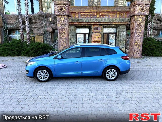 Синий Рено Меган, объемом двигателя 1.5 л и пробегом 242 тыс. км за 8850 $, фото 2 на Automoto.ua
