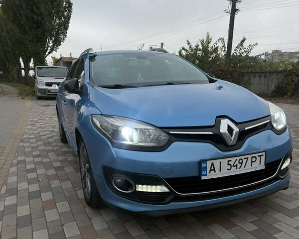 Рено Меган 2014 в Белой Церкве на Automoto.ua Синий Рено Меган, объемом двигателя 1.6 л и пробегом 228 тыс. км за 9500 $, фото 1 на Automoto.ua