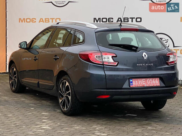Синий Рено Меган, объемом двигателя 1.5 л и пробегом 153 тыс. км за 9600 $, фото 2 на Automoto.ua