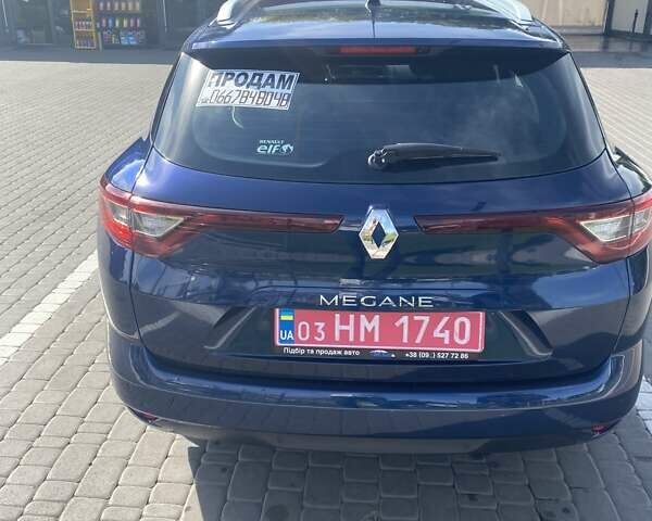Синий Рено Меган, объемом двигателя 1.5 л и пробегом 215 тыс. км за 11000 $, фото 4 на Automoto.ua