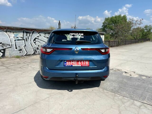 Синий Рено Меган, объемом двигателя 1.5 л и пробегом 159 тыс. км за 14200 $, фото 5 на Automoto.ua