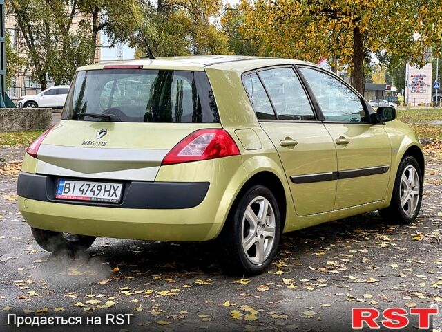 Зелений Рено Меган, об'ємом двигуна 1.6 л та пробігом 300 тис. км за 3750 $, фото 3 на Automoto.ua