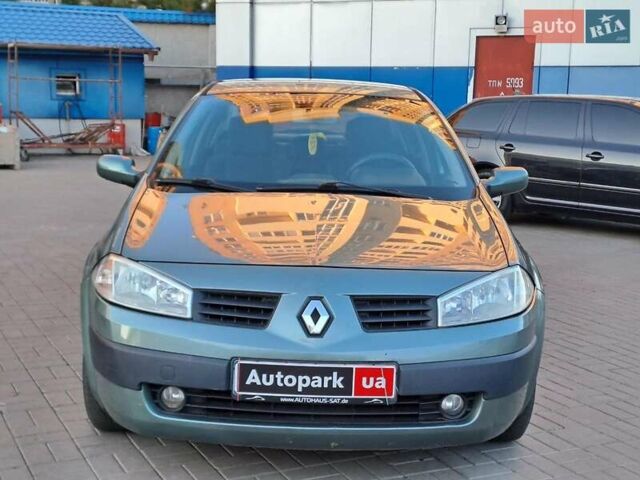 Зеленый Рено Меган, объемом двигателя 1.6 л и пробегом 230 тыс. км за 5740 $, фото 1 на Automoto.ua